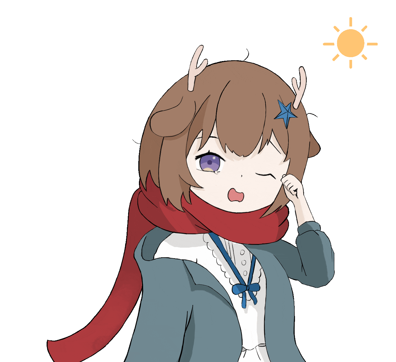 鹿乃表情包第一弹-早